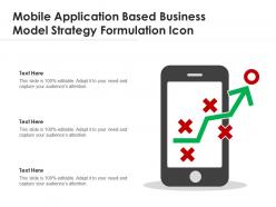 Mobile application based business model strategy formulation icon