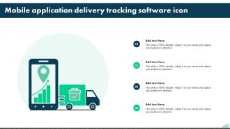 Mobile Application Delivery Tracking Software Icon