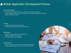 Mobile application development process ppt infographics