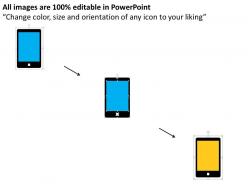 Mobile application for business flat powerpoint design