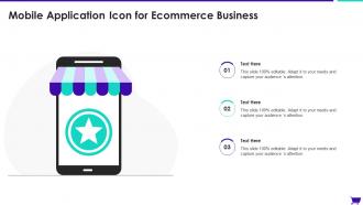 Mobile Application Icon For Ecommerce Business
