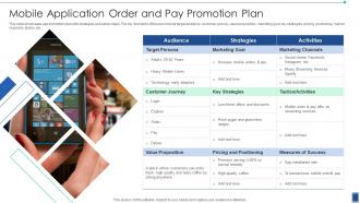 Mobile Application Order And Pay Promotion Plan