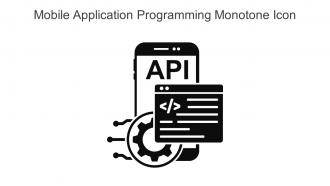 Mobile Application Programming Monotone Icon In Powerpoint Pptx Png And Editable Eps Format