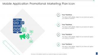 Mobile Application Promotional Marketing Plan Icon