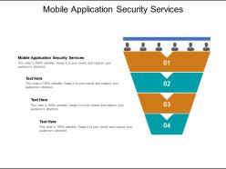 Mobile application security services ppt powerpoint presentation show elements cpb