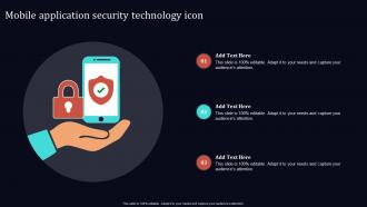 Mobile Application Security Technology Icon