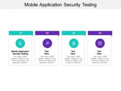 Mobile application security testing ppt powerpoint presentation infographics cpb