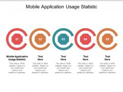 Mobile application usage statistic ppt powerpoint presentation good cpb