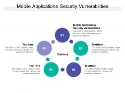 Mobile applications security vulnerabilities ppt powerpoint presentation layouts cpb
