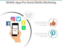 Mobile apps for social media marketing powerpoint slide images