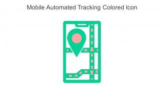 Mobile Automated Tracking Colored Icon In Powerpoint Pptx Png And Editable Eps Format