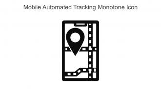 Mobile Automated Tracking Monotone Icon In Powerpoint Pptx Png And Editable Eps Format