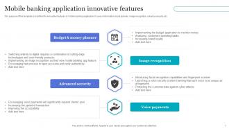 Mobile Banking Application Innovative Features