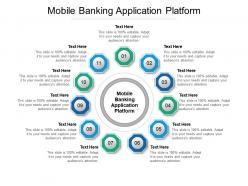 Mobile banking application platform ppt powerpoint presentation ideas diagrams cpb
