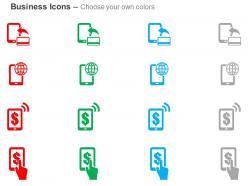 Mobile banking ecommerce mobile apps ppt icons graphics