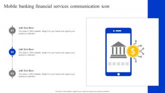 Mobile Banking Financial Services Communication Icon