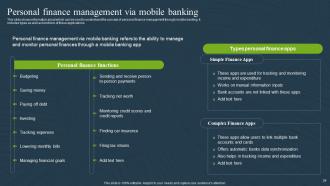Mobile Banking For Convenient And Secure Online Payments Fin CD Unique Pre-designed