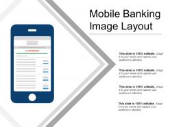 Mobile banking image layout