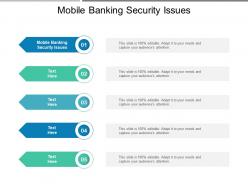 Mobile banking security issues ppt powerpoint presentation ideas microsoft cpb