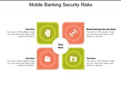 Mobile banking security risks ppt powerpoint presentation styles graphics design cpb