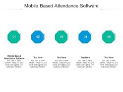 Mobile based attendance software ppt powerpoint presentation icon graphic images cpb