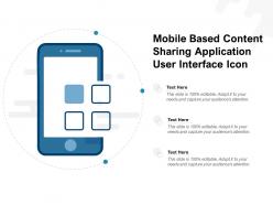 Mobile Based Content Sharing Application User Interface Icon