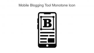 Mobile Blogging Tool Monotone Icon In Powerpoint Pptx Png And Editable Eps Format