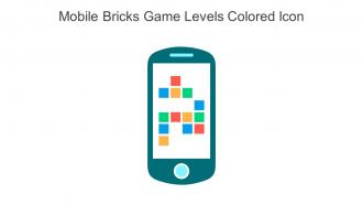Mobile Bricks Game Levels Colored Icon In Powerpoint Pptx Png And Editable Eps Format