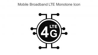 Mobile Broadband LTE Monotone Icon In Powerpoint Pptx Png And Editable Eps Format