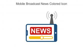Mobile Broadcast News Colored Icon In Powerpoint Pptx Png And Editable Eps Format