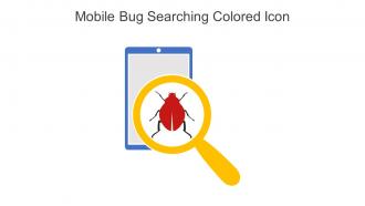 Mobile Bug Searching Colored Icon In Powerpoint Pptx Png And Editable Eps Format