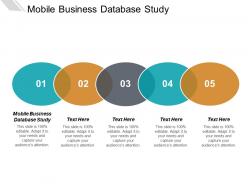 Mobile business database study ppt powerpoint presentation styles tips cpb