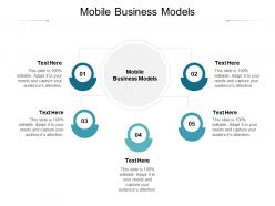 Mobile business models ppt powerpoint presentation ideas show cpb