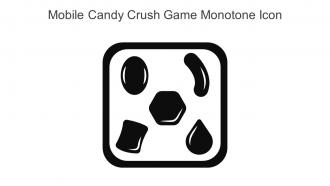 Mobile Candy Crush Game Monotone Icon In Powerpoint Pptx Png And Editable Eps Format