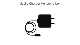 Mobile Charger Monotone Icon In Powerpoint Pptx Png And Editable Eps Format