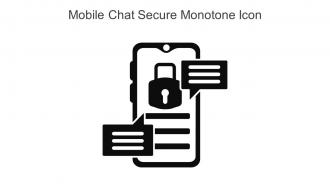 Mobile Chat Secure Monotone Icon In Powerpoint Pptx Png And Editable Eps Format