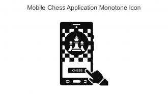 Mobile Chess Application Monotone Icon In Powerpoint Pptx Png And Editable Eps Format