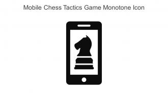 Mobile Chess Tactics Game Monotone Icon In Powerpoint Pptx Png And Editable Eps Format