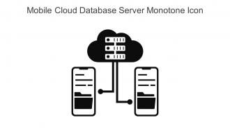 Mobile Cloud Database Server Monotone Icon In Powerpoint Pptx Png And Editable Eps Format