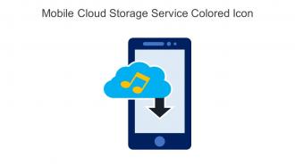 Mobile Cloud Storage Service Colored Icon In Powerpoint Pptx Png And Editable Eps Format