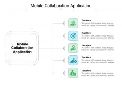 Mobile collaboration application ppt powerpoint presentation inspiration smartart cpb