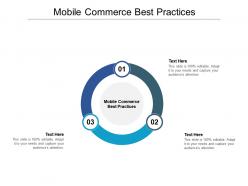 Mobile commerce best practices ppt powerpoint presentation icon infographics cpb