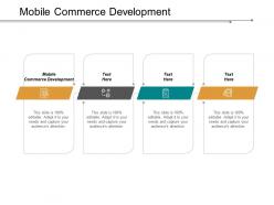 Mobile commerce development ppt powerpoint presentation inspiration example cpb