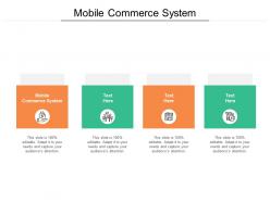 Mobile commerce system ppt powerpoint presentation show aids cpb