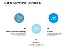 Mobile commerce technology ppt powerpoint presentation infographics deck cpb