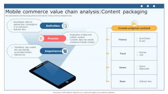 Mobile Commerce Value Chain Analysis Content Packaging