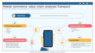Mobile Commerce Value Chain Analysis Transport