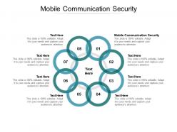 Mobile communication security ppt powerpoint presentation pictures graphics example cpb