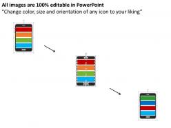 Mobile communication technology for devices flat powerpoint design