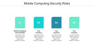 Mobile computing security risks ppt powerpoint presentation layouts influencers cpb